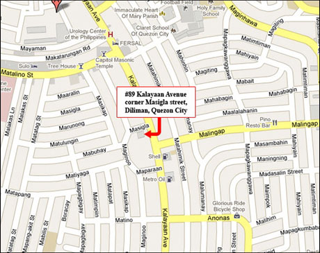 Kalayaan Plaza Apartment Location Map